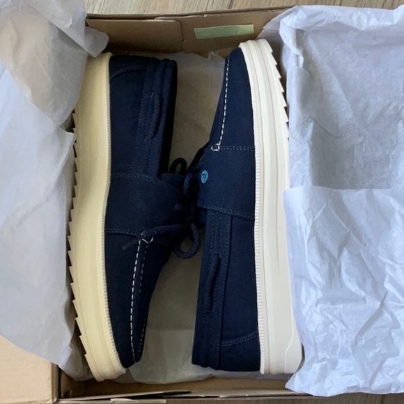 NIB Sperry Sea Cycled Cruise Plush Twill Navy Slip On Sneakers Size 10 - Picture 11 of 11